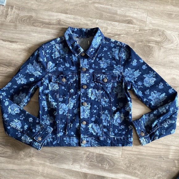 Floral Jean Jacket - Ladies Medium - Picture 4 of 9